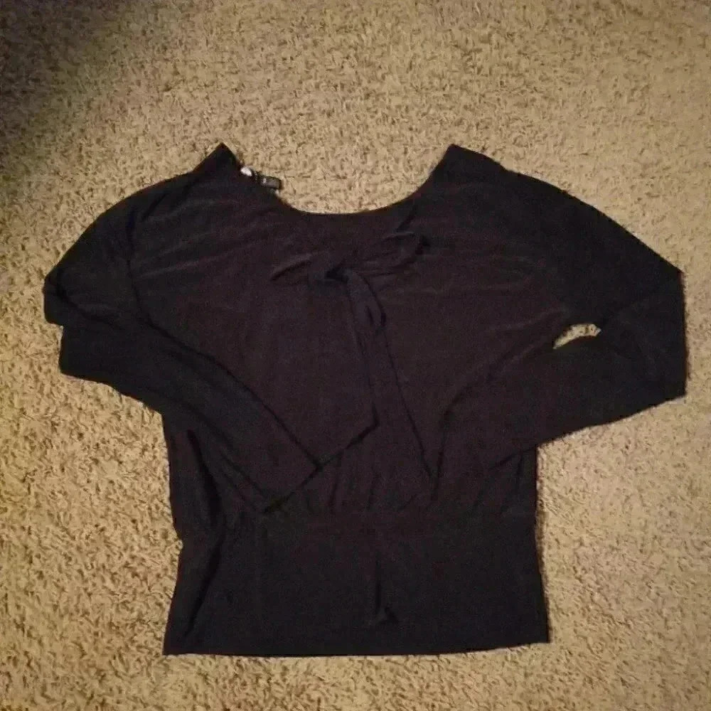 White House Black Market Tie Blouse